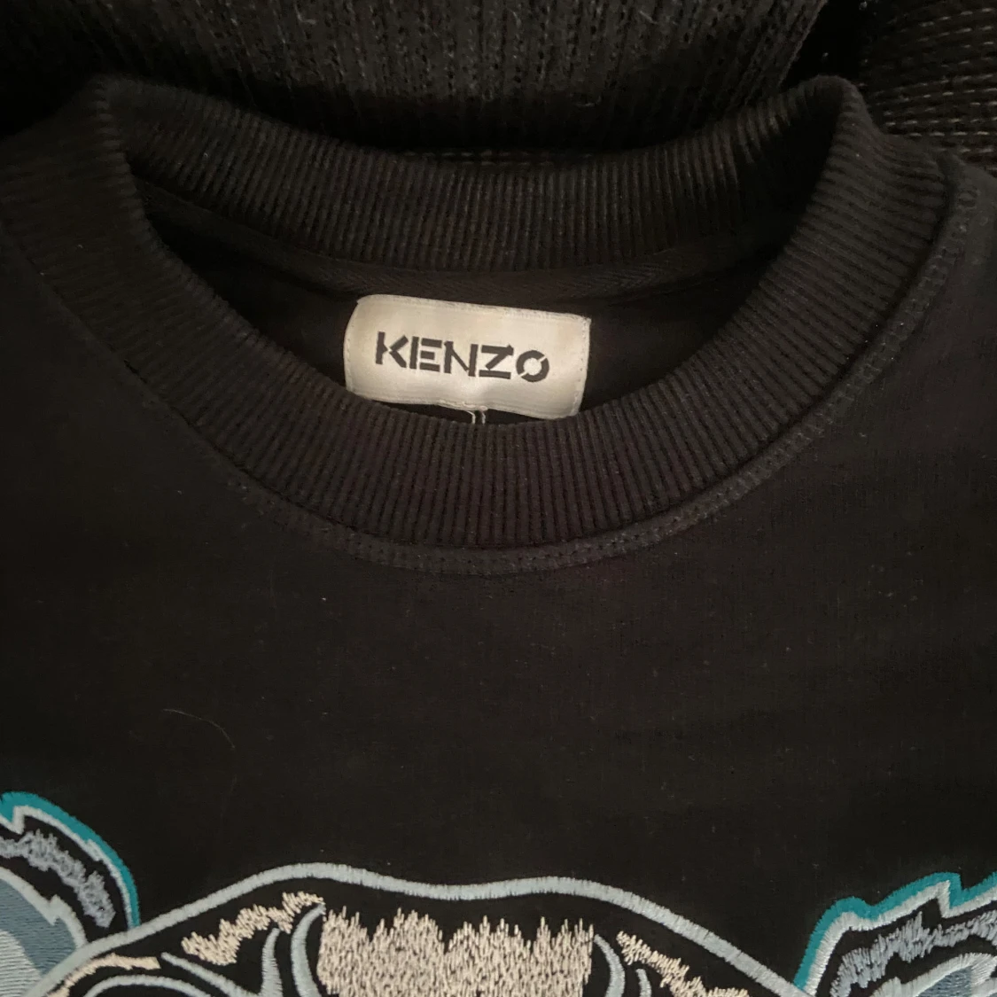 Svart Kenzo sweatshirt med tigertryck - 2