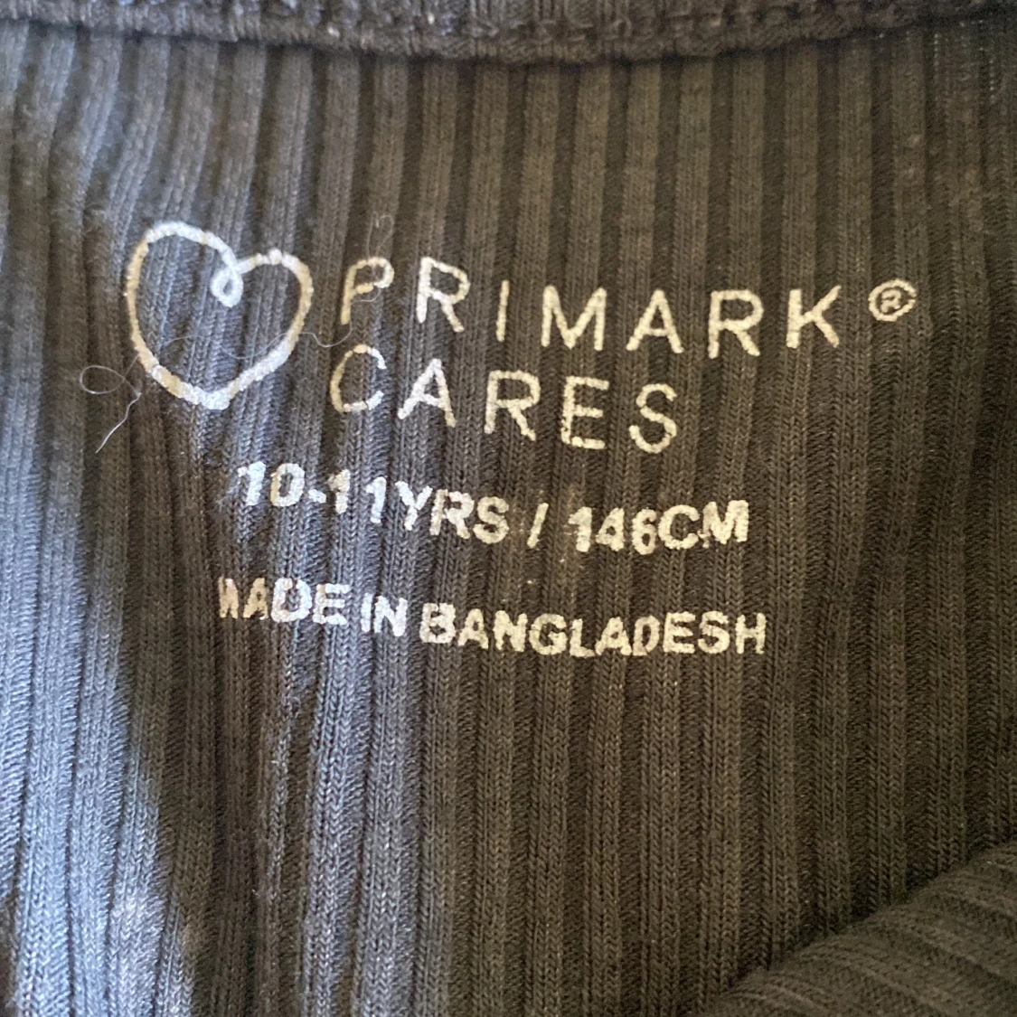 Svart blommig ribbad topp Primark - 3