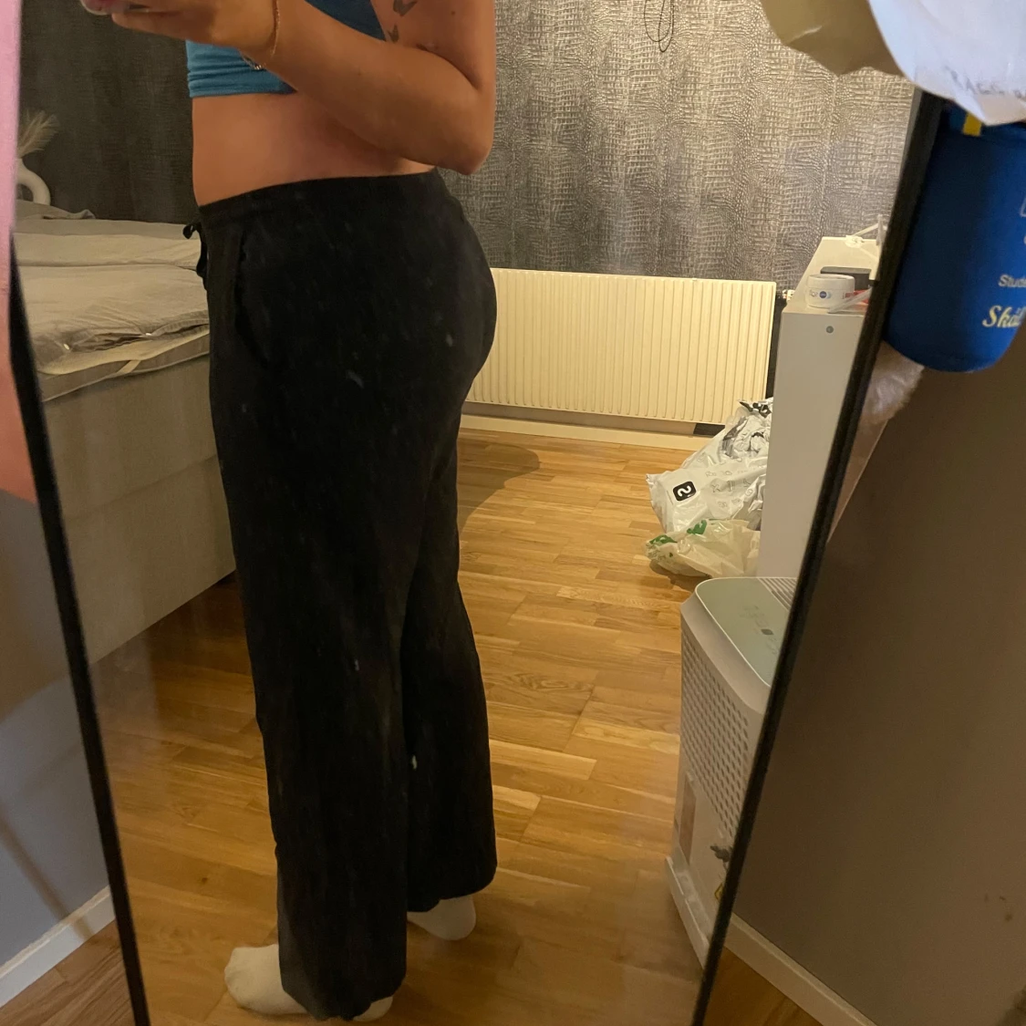 Svarta linnebyxor - 3