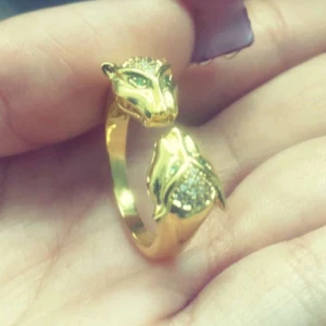 Panter/leopard ring  - Köpte två st och denna var för stor M