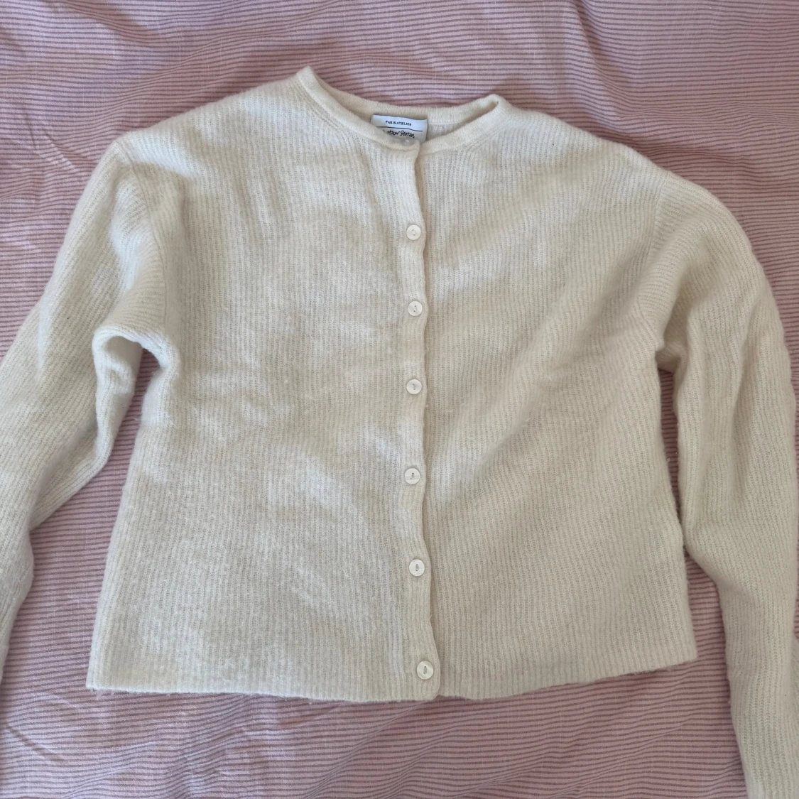 Vit stickad kofta från American Vintage - 1