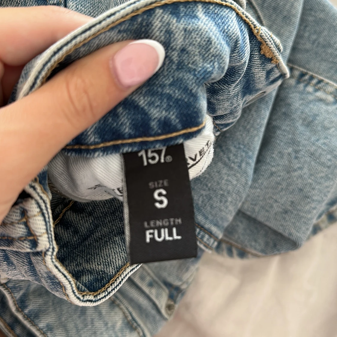 Ljusblå bootcut jeans  - 2