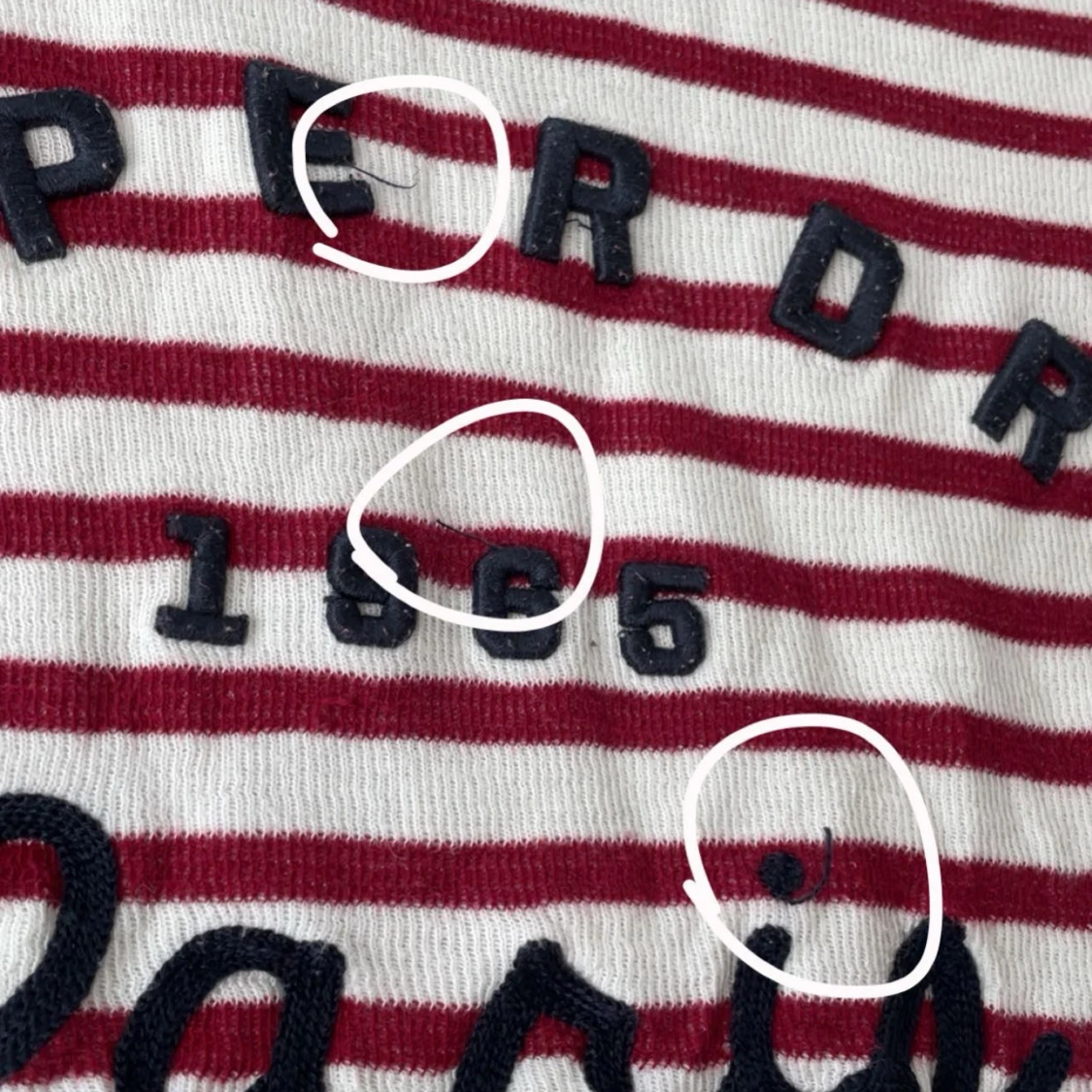 Randig långärmad tröja Superdry XS - 3