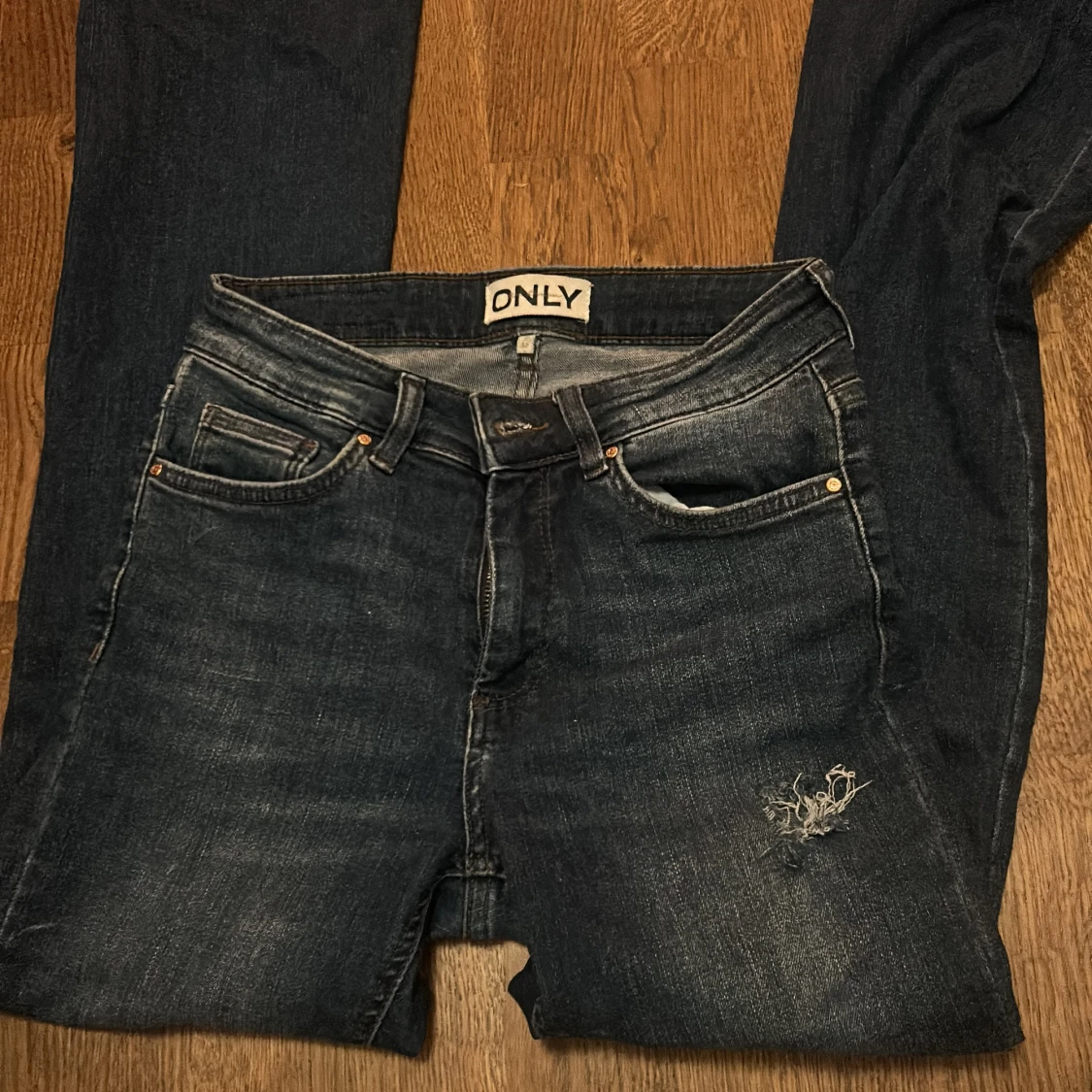 Bootcut jeans från ONLY, mörkblå - 2