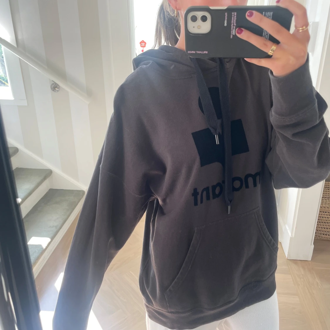 Svart hoodie från Isabel Marant - 3