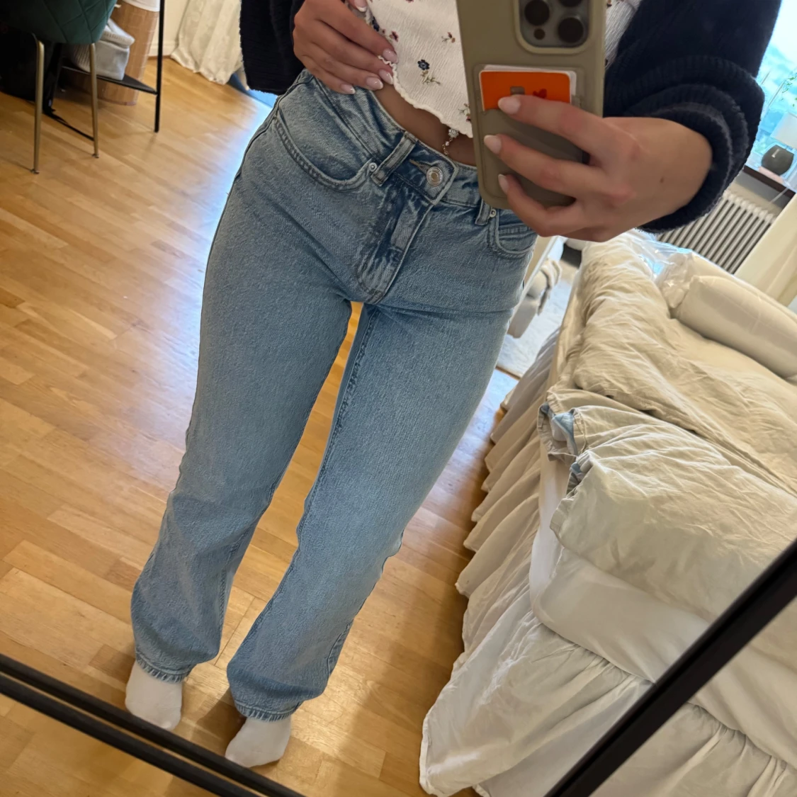 Ljusblå jeans från Gina Tricot