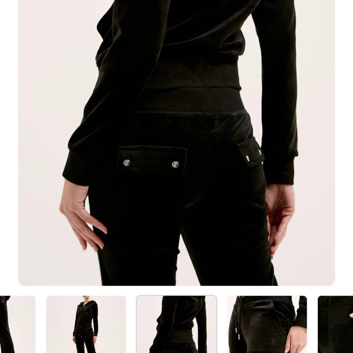 Svarta mjukisbyxor i sammet - 2