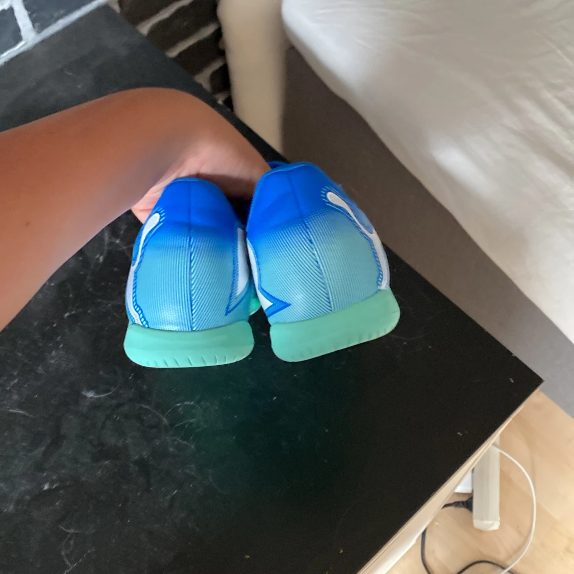 Blåa Puma fotbollsskor inomhus - 3