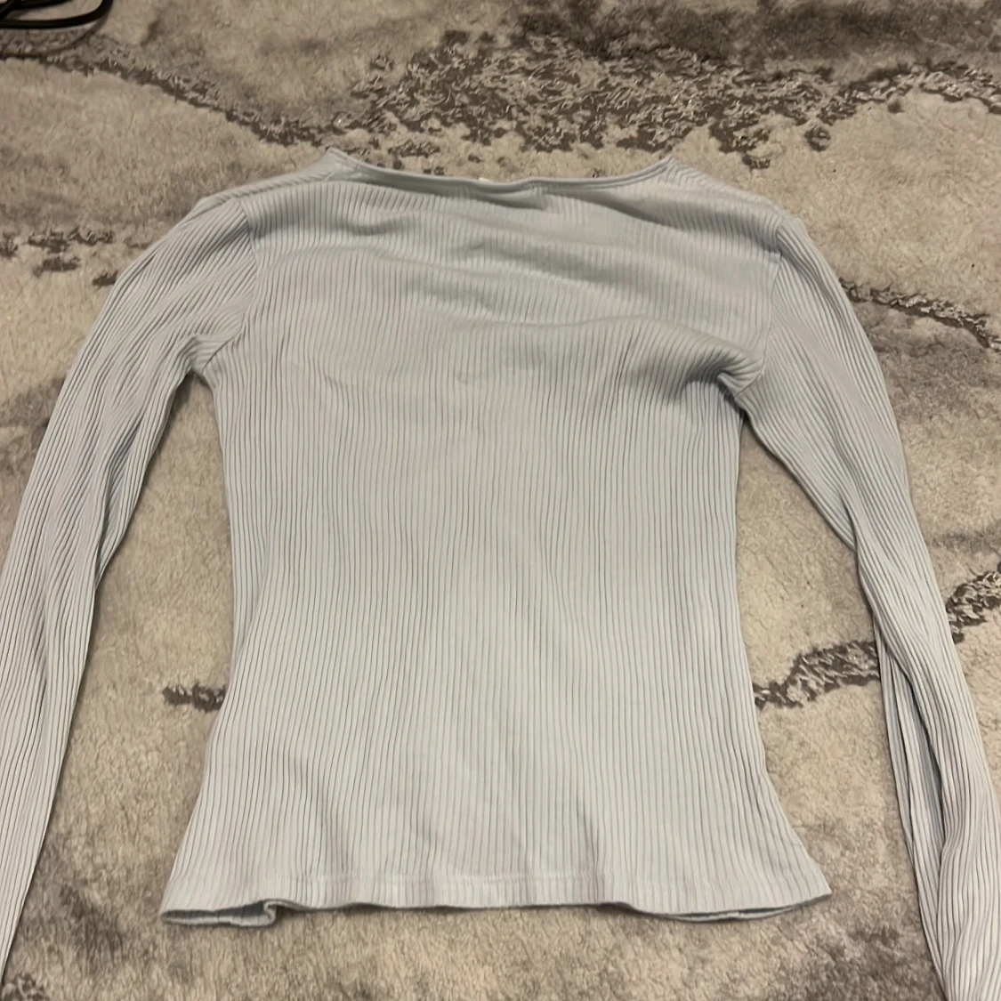 Ljusblå ribbad topp från Kappahl - 1