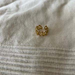 Guld ring - Justerbar och rostfri stål 