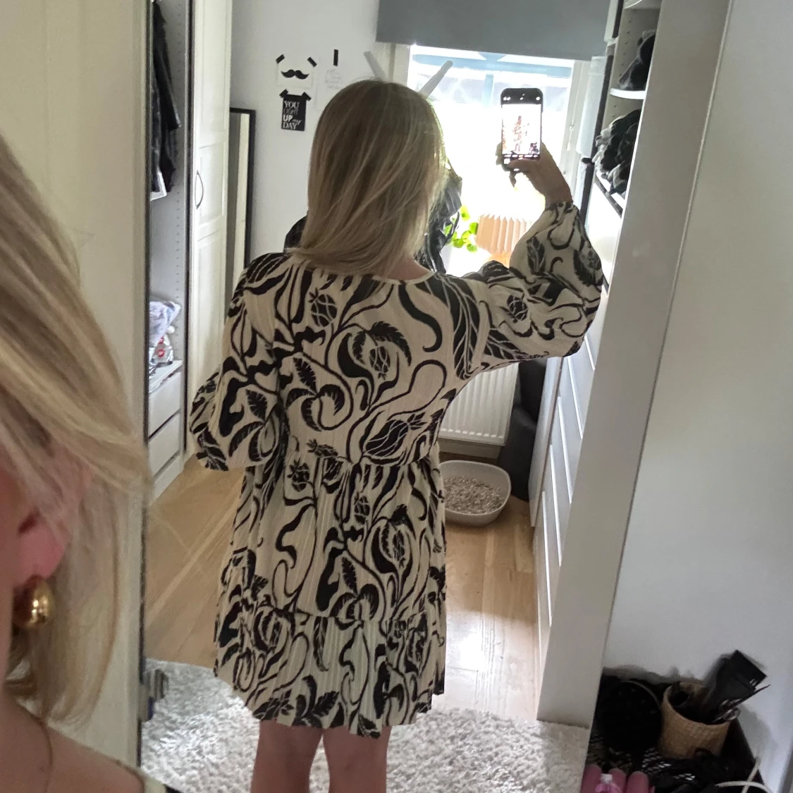 Mönstrad sommar klänning - 3