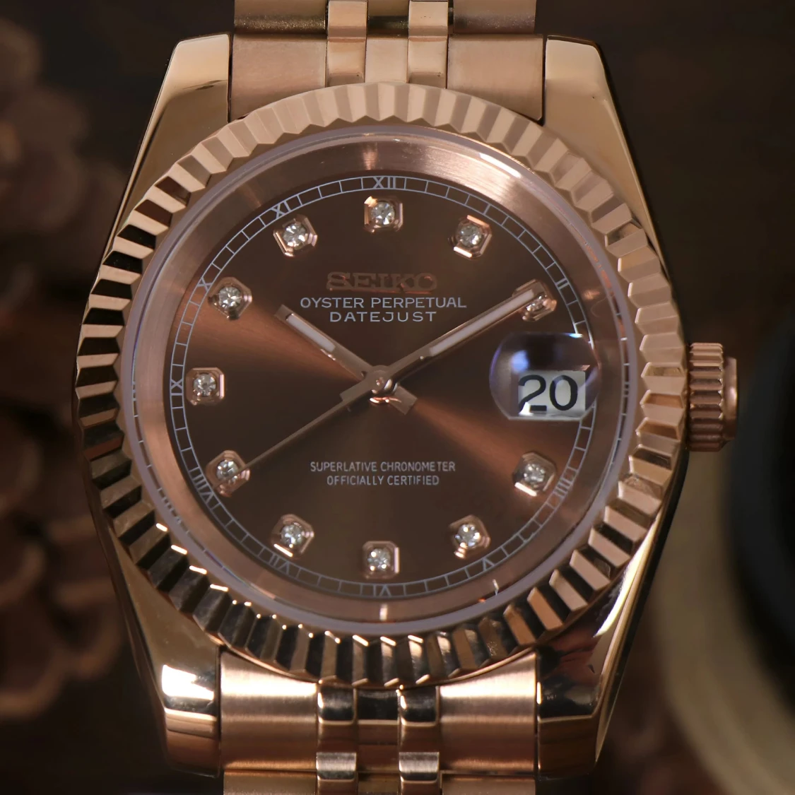 Seiko Datejust Rosé Gold Mod - 2