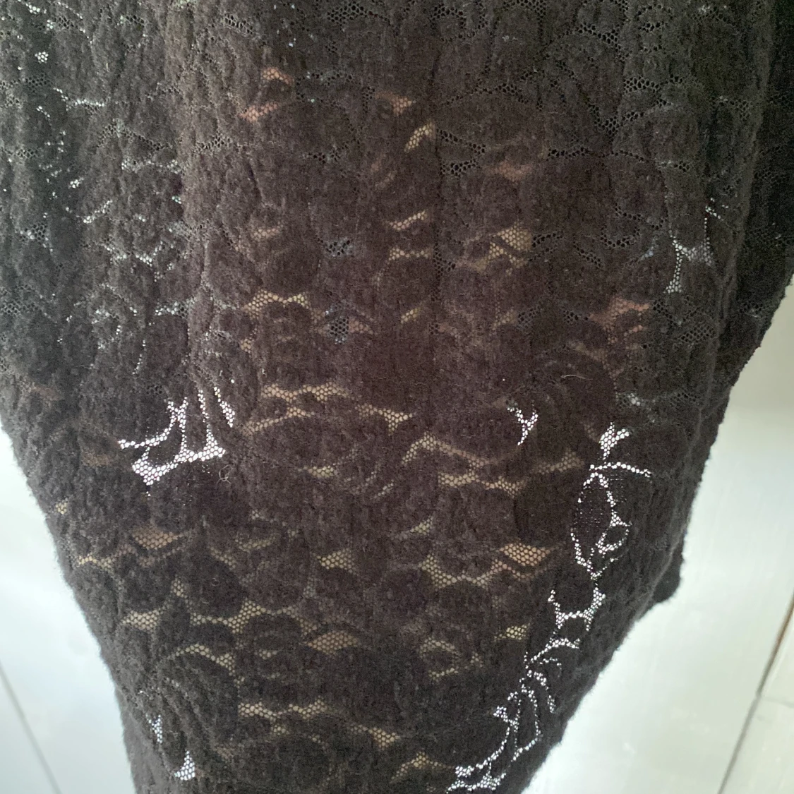 Svart spetsblus från KappAhl XS - 3