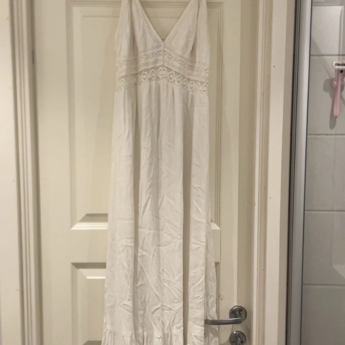 Vit långklänning från Amisu - 1