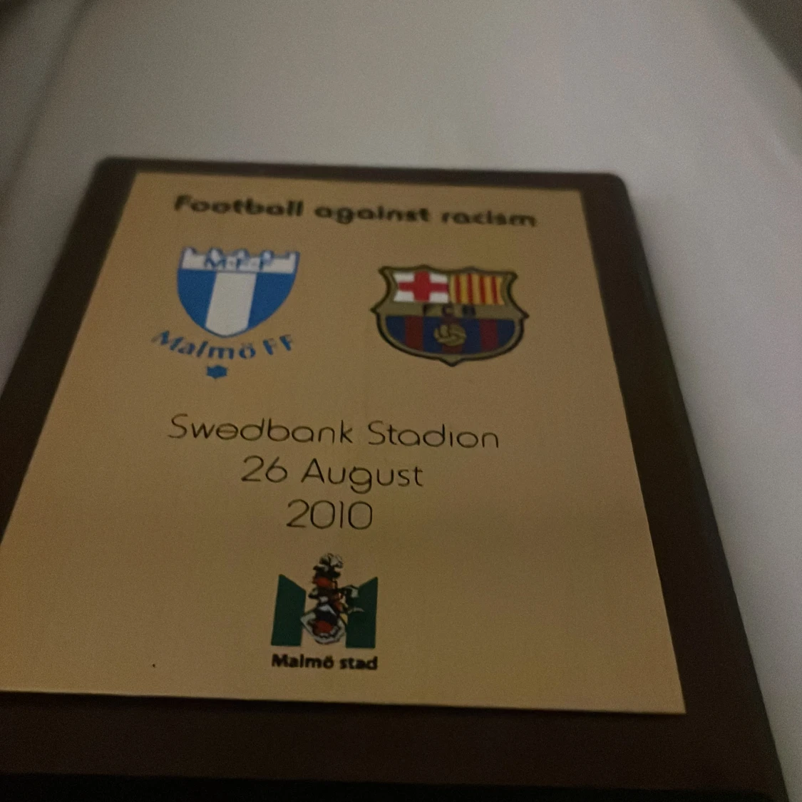 Football against racism - Malmö FF vs FC Barcelona, Swedbank Stadion 26 August 2010 - 3