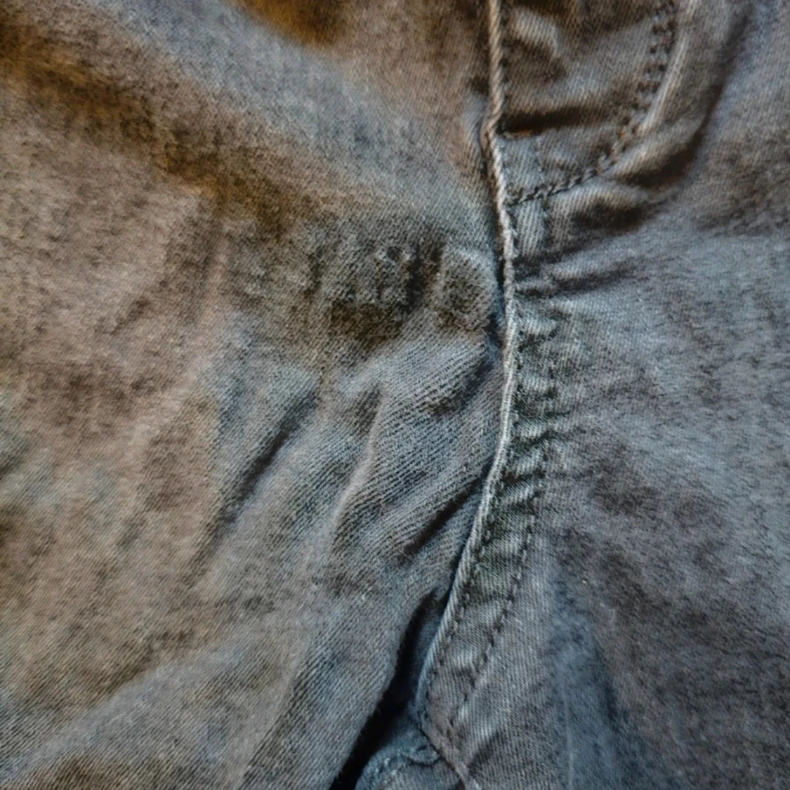 Svart/gråa högmidjade skinny jeans stl 44 - 3