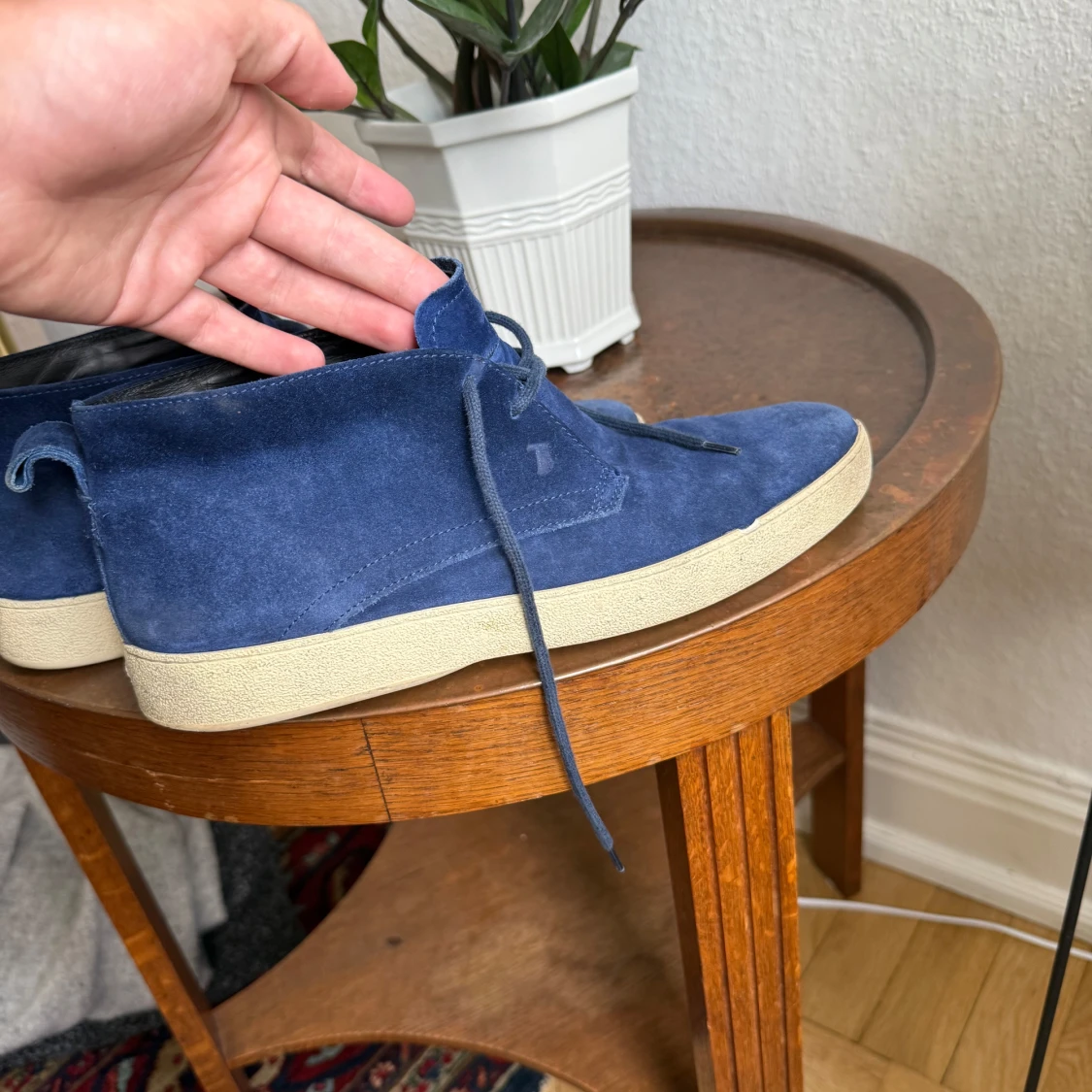 Blå mocka boots från Tod's - 3