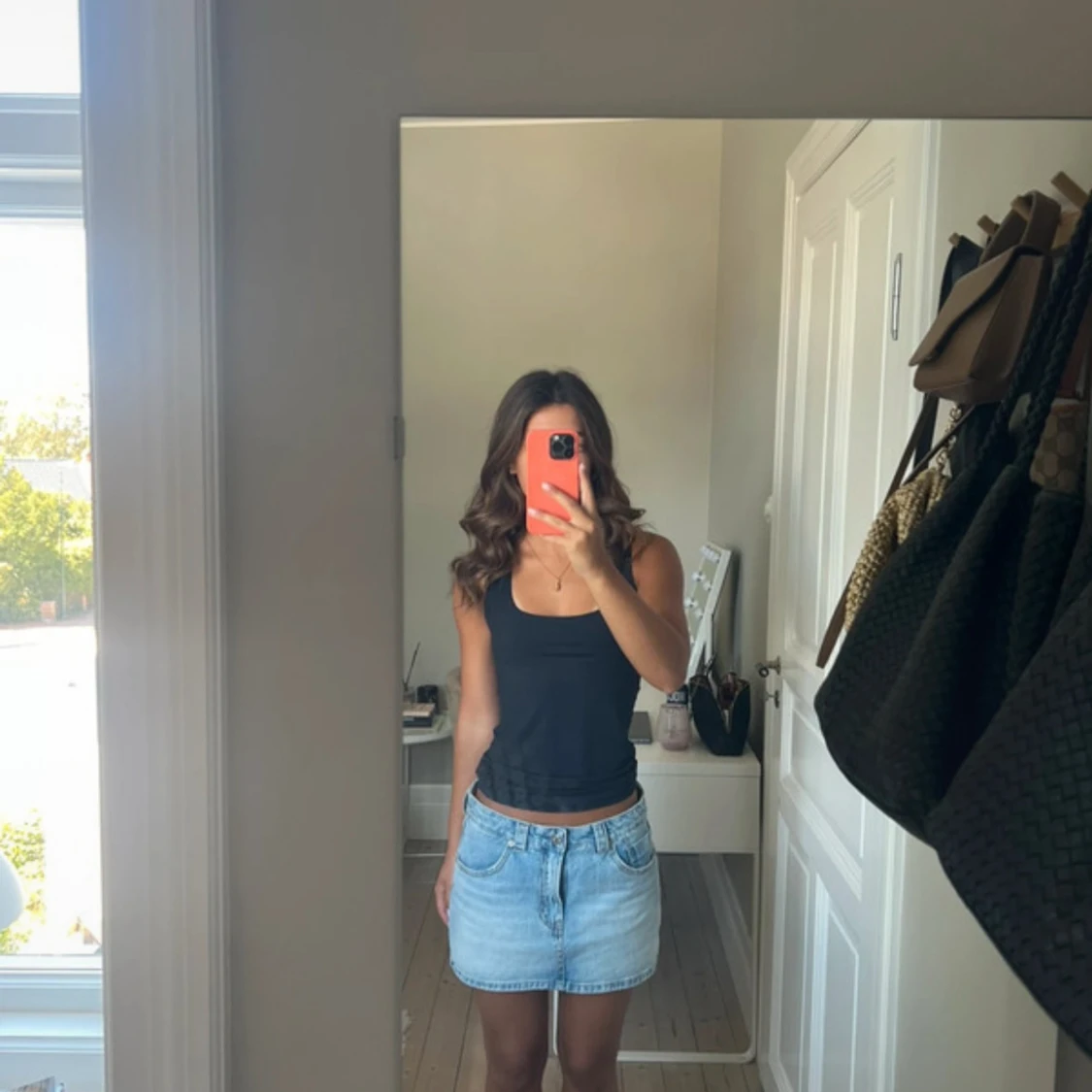 Ljusblå jeanskjol från Stradivarius