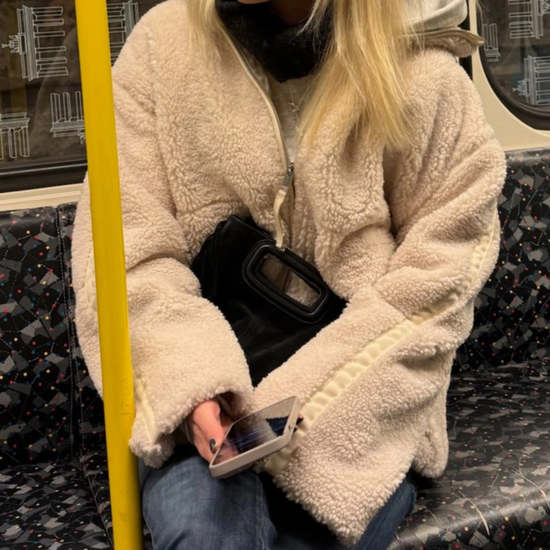 Beige teddyjacka - 3