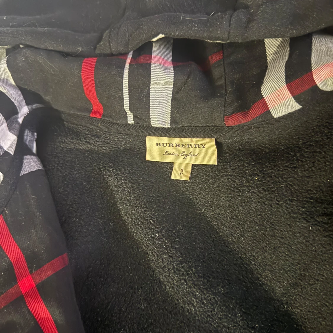 Svart Burberry hoodie med dragkedja - 3