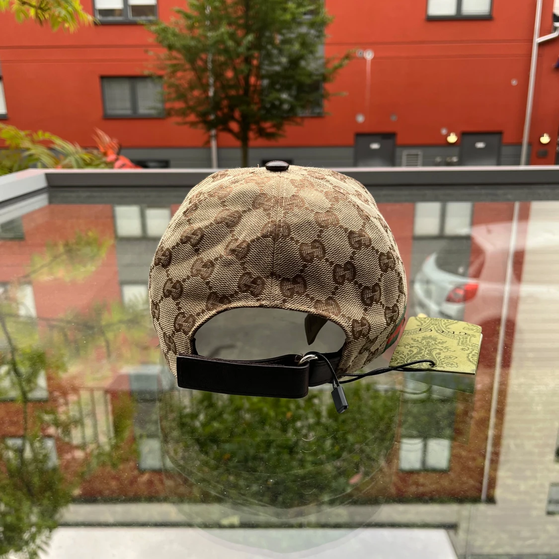 Gucci beige keps med GG-mönster - 3