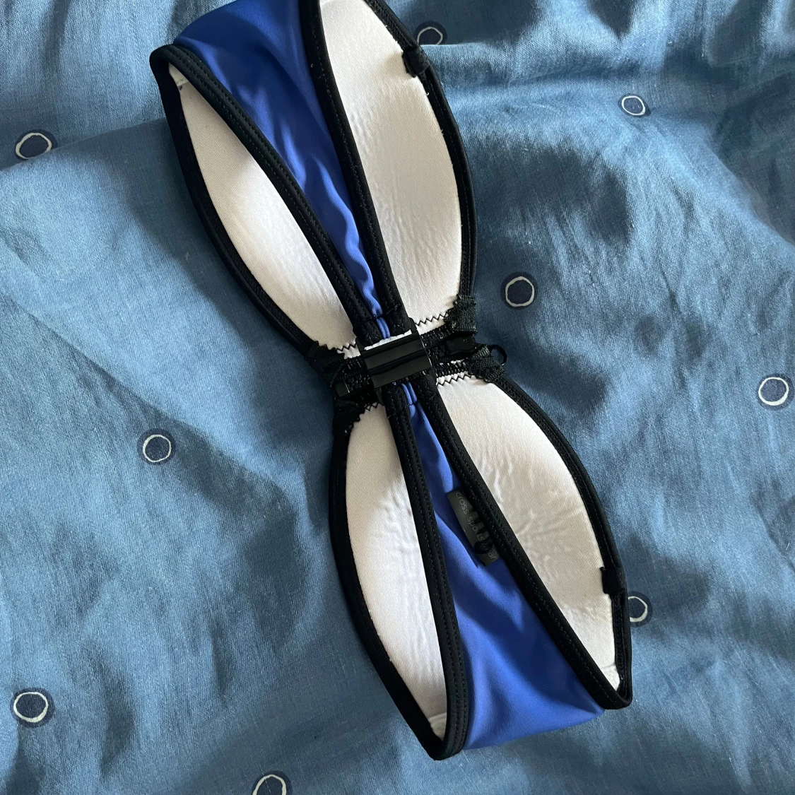 Blå och turkos bandeau bikiniöverdel - 3