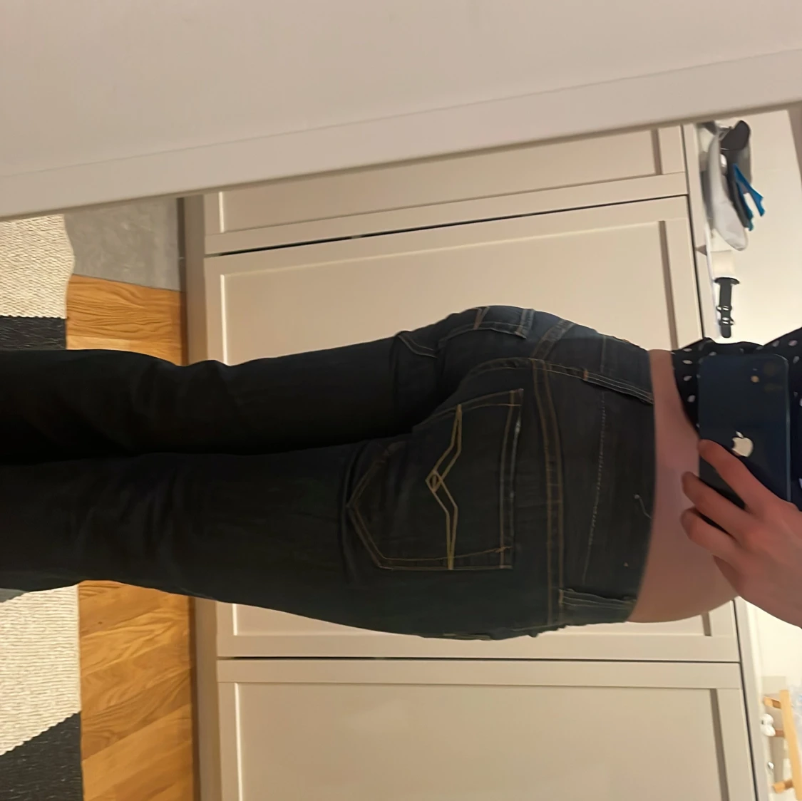 Mörkblå bootcut jeans Replay - 1
