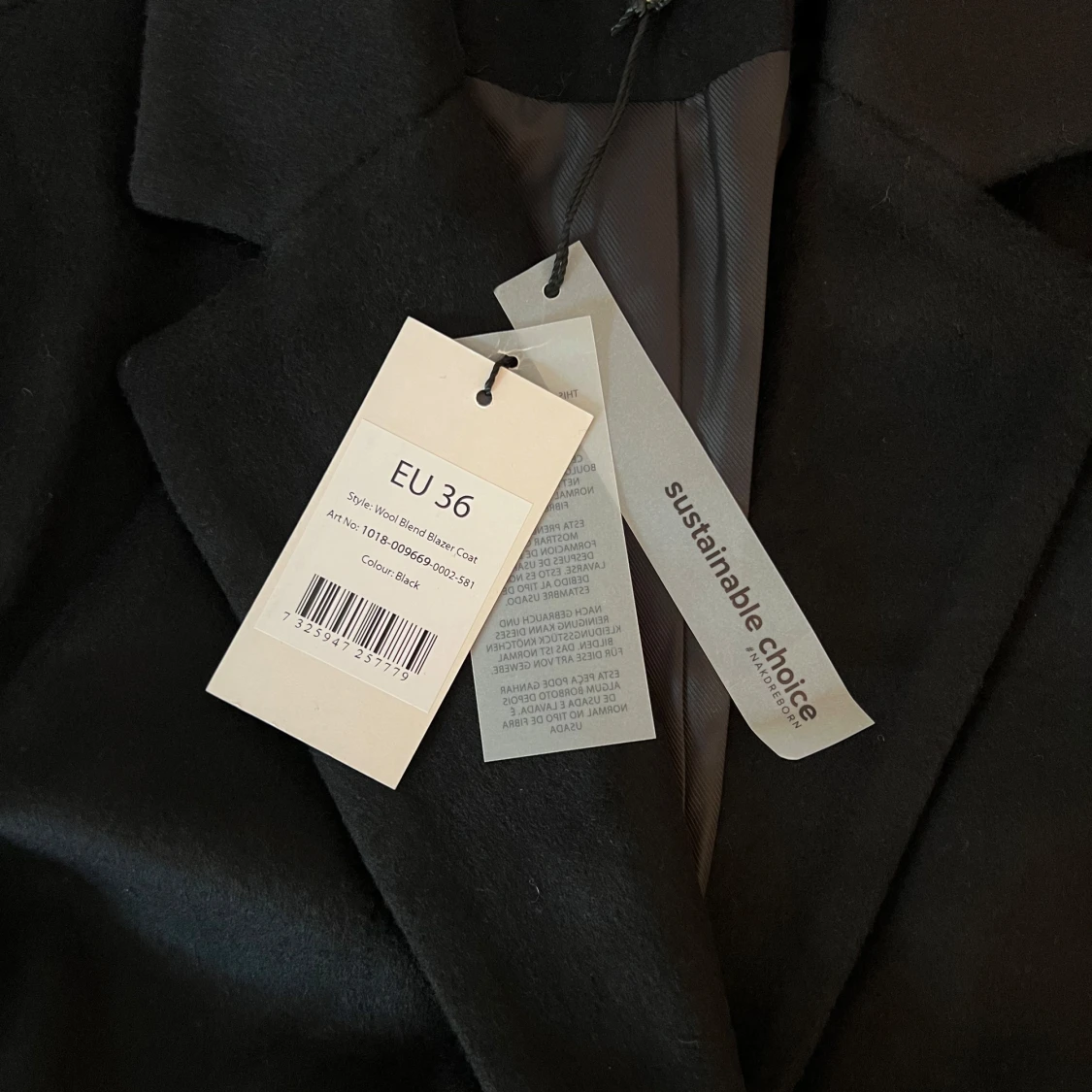 Svart kavaj/blazer - 1