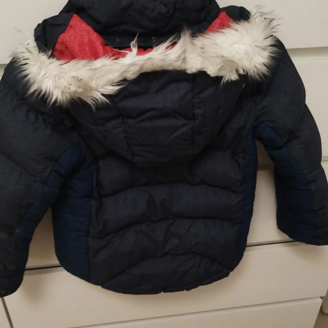 Mörkblå dunjacka för barn - 2