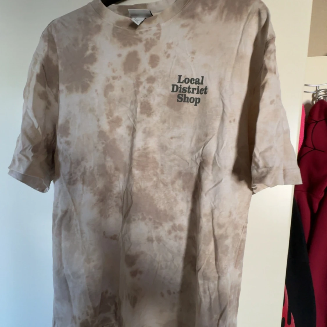 Beige tie-dye t-shirt från H&M S