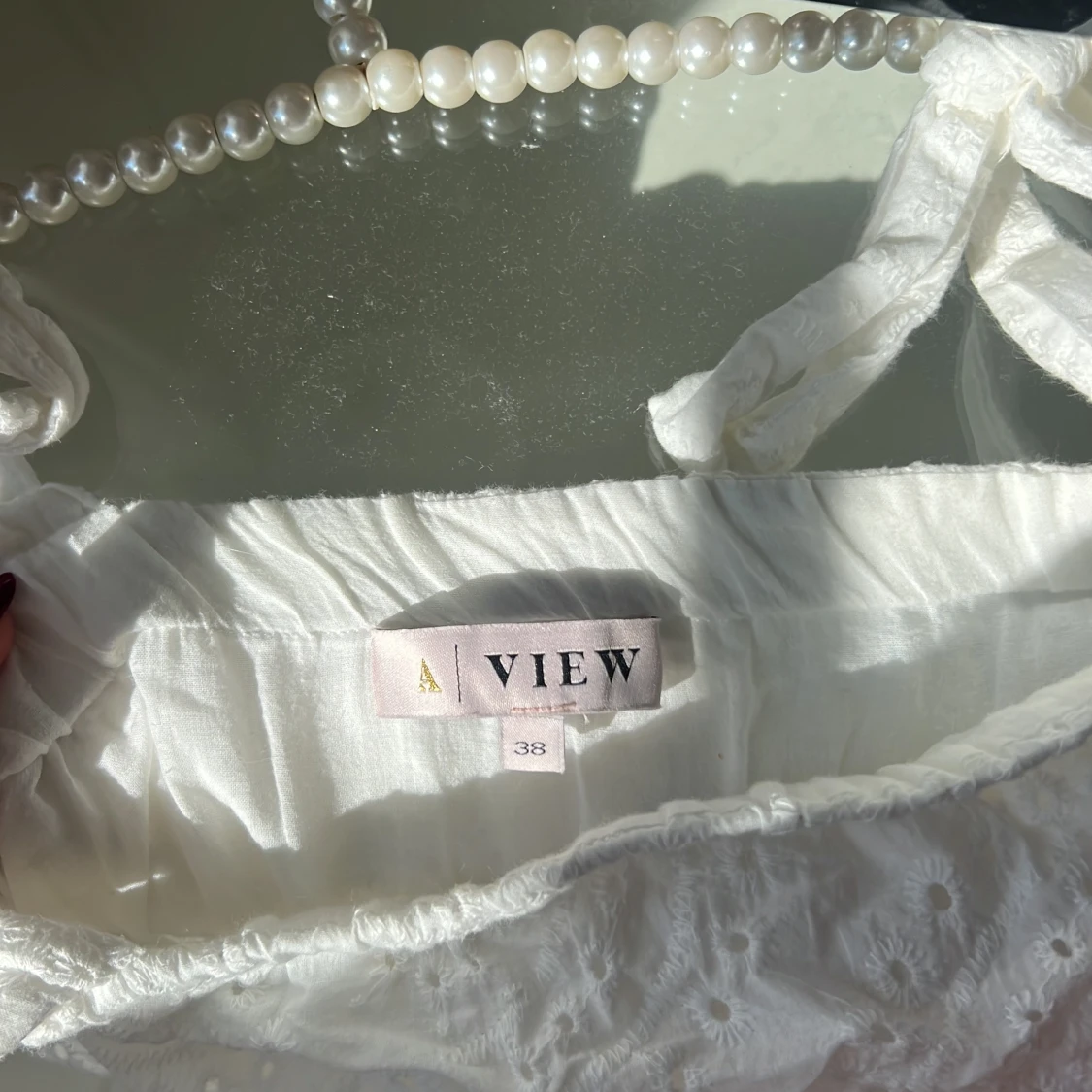 Vit volangklänning - 2