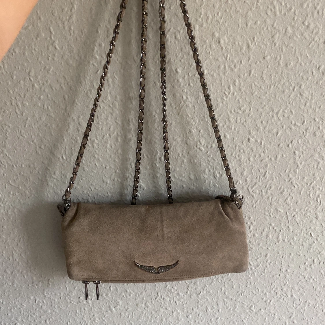 Beige mocka axelväska Zadig & Voltaire