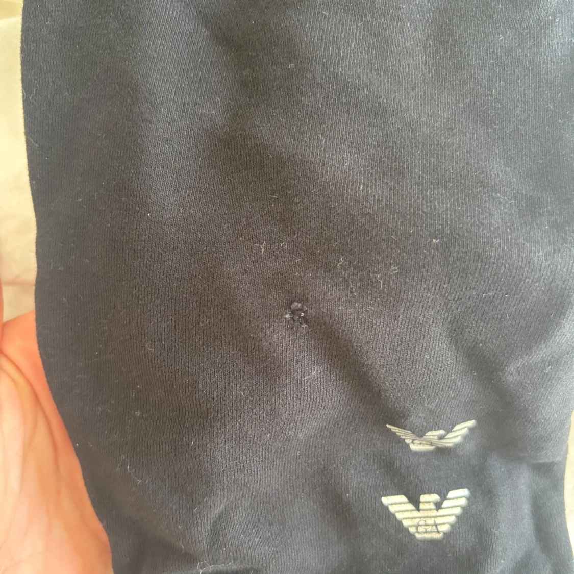 Svart EA7 hoodie med dragkedja - 3