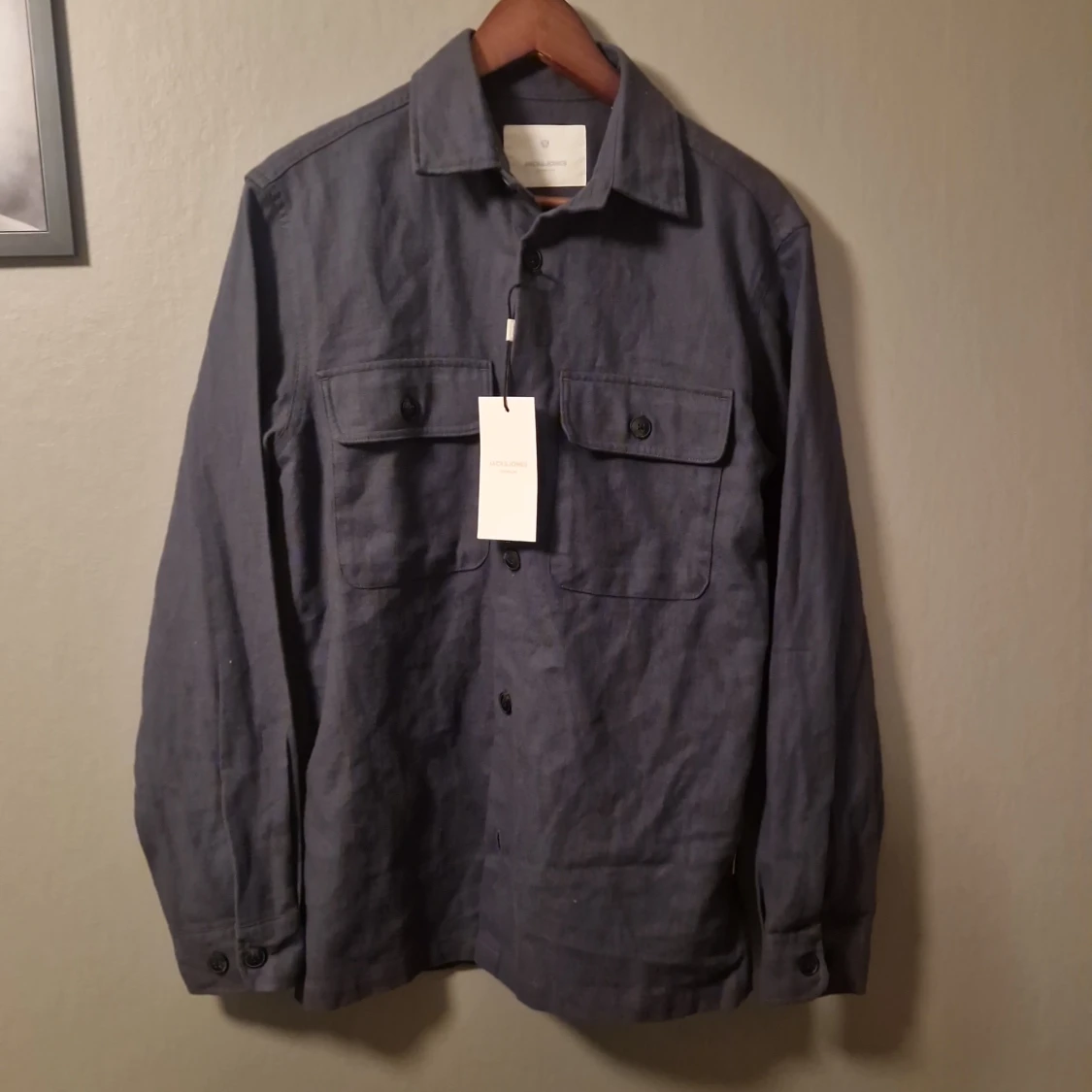 Blå overshirt från Jack & Jones
