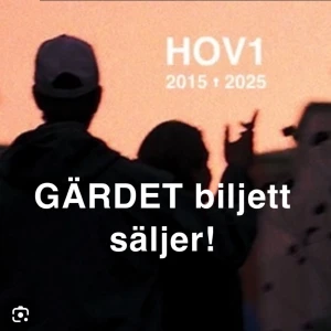 HOV1 - Vi Dansar Vidare i Livet - Biljett till HOV1:s konsert 'Vi Dansar Vidare i Livet' på Gärdet, Stockholm, 29 augusti 2025.  Köpt för 770, säljer för 700!