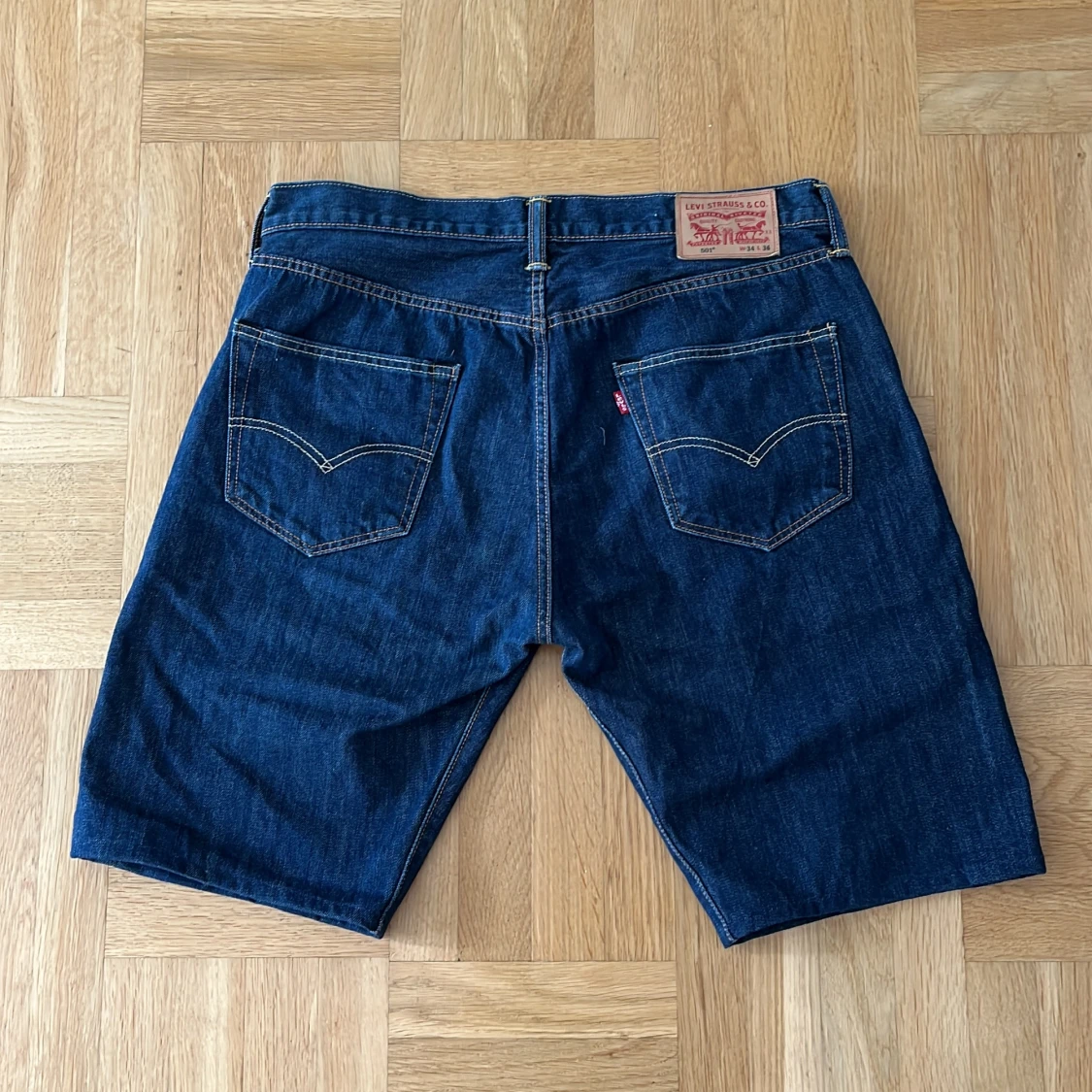 Levi's 501 jeansshorts mörkblå - 1