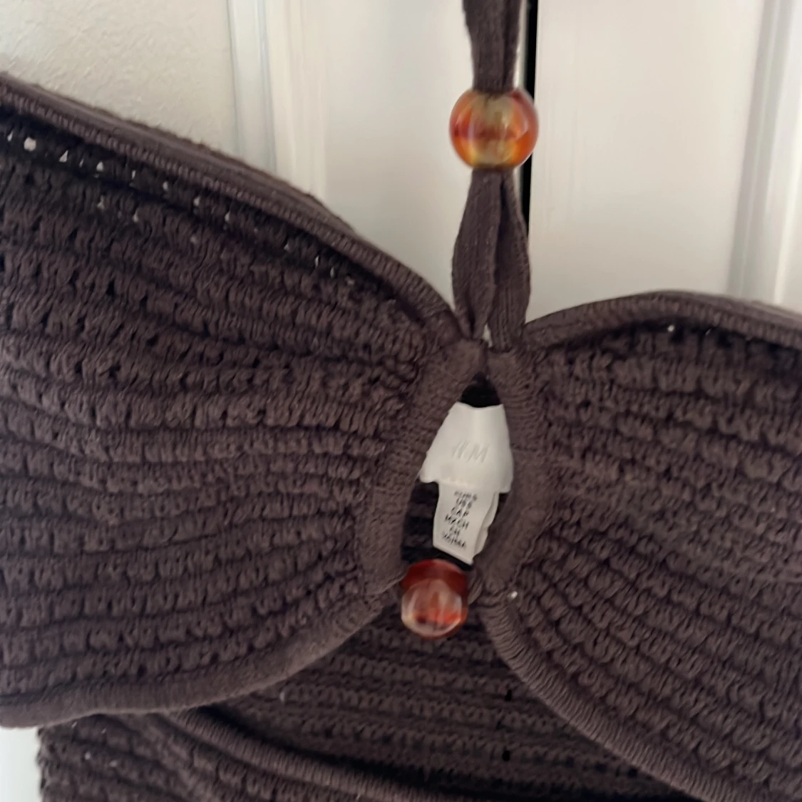 Virkad brun klänning - 2