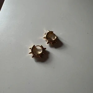 Guldörhängen nitar - Snygga guld örhängen med nitar!! Aldrig använda!!