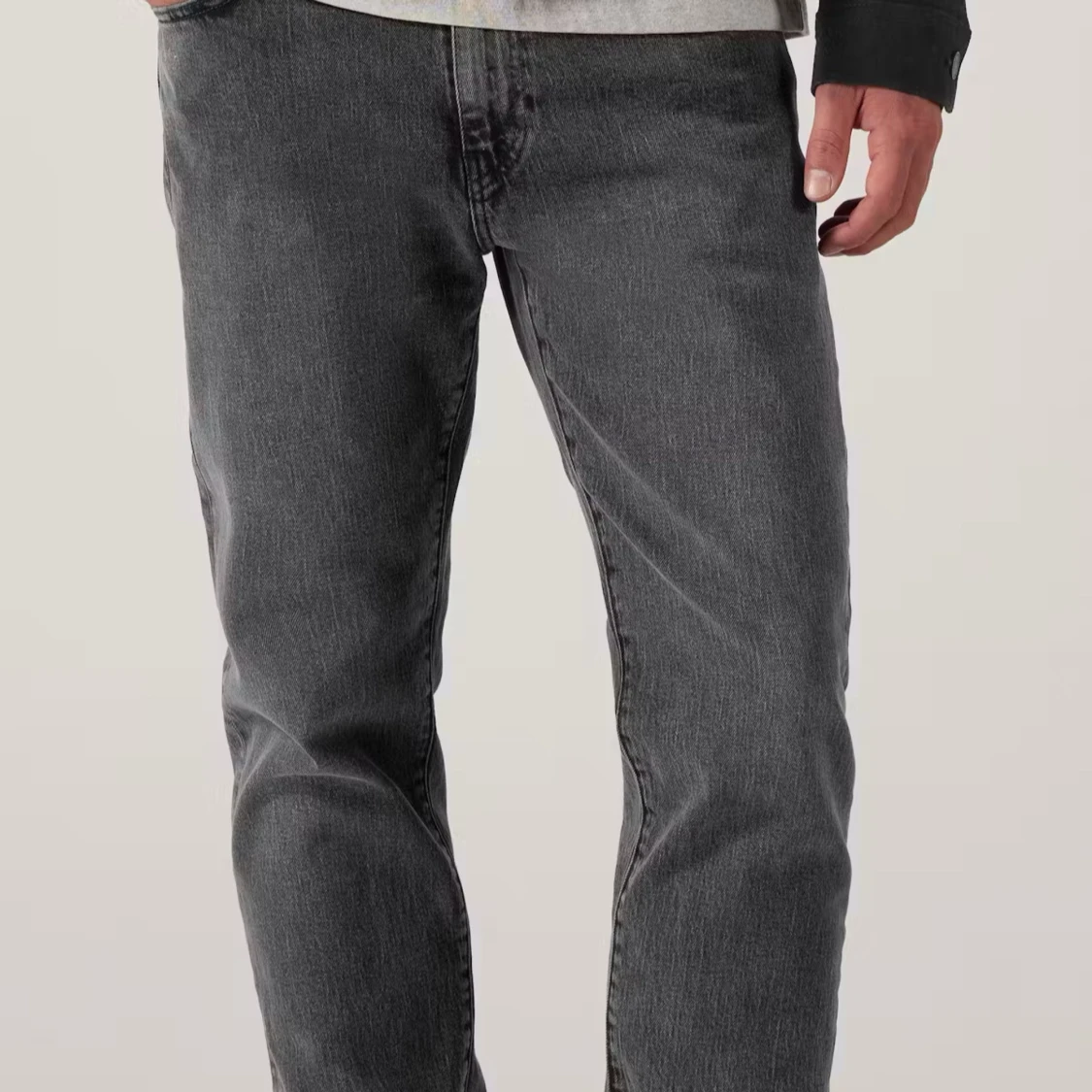 Levi's 502 grå jeans straight fit, Herr