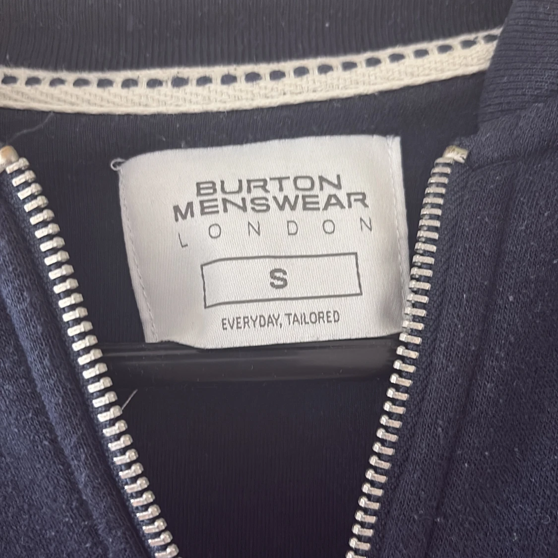 Mörkblå ziptröja från Burton Menswear - 1