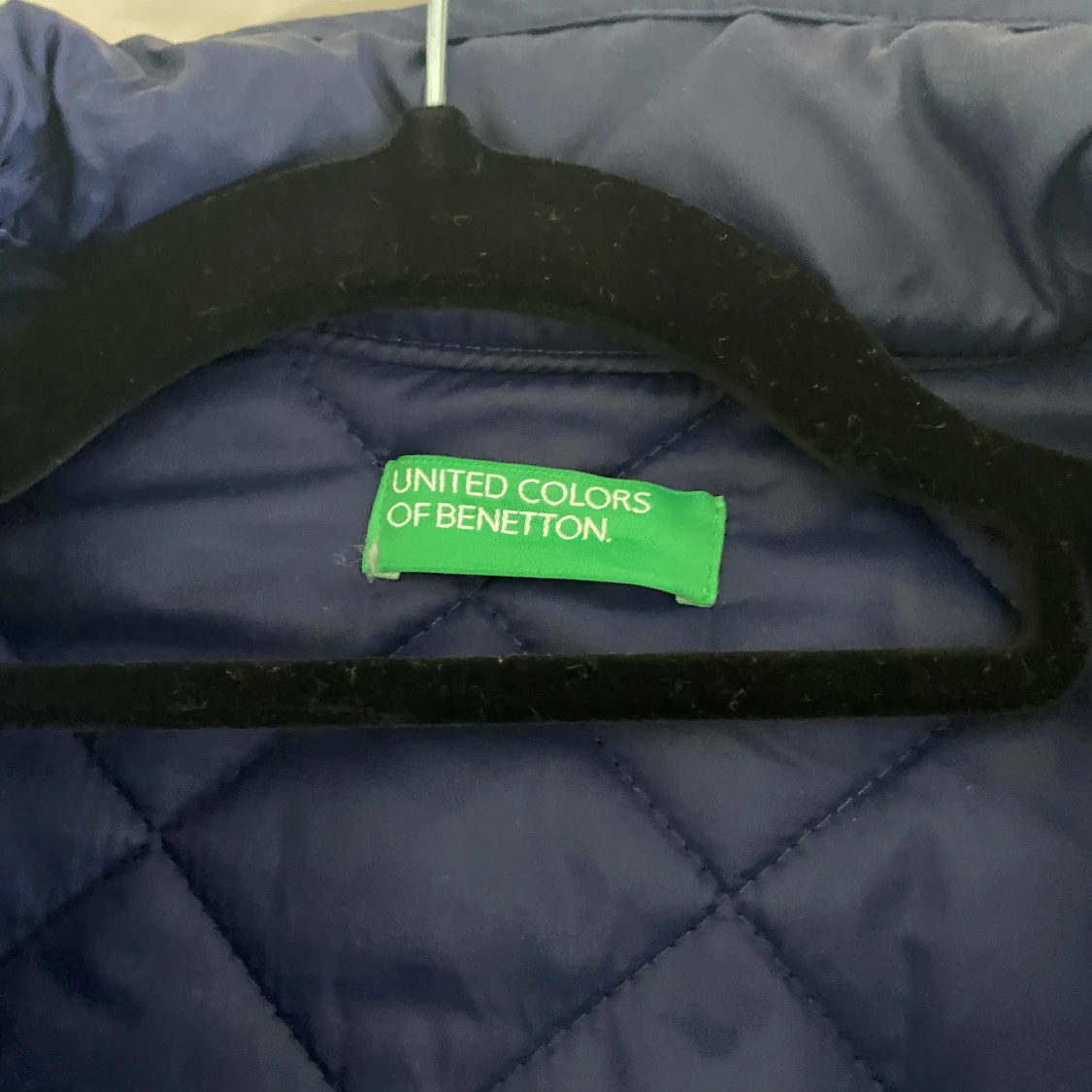 Blå quiltad jacka från United Colors of Benetton - 2