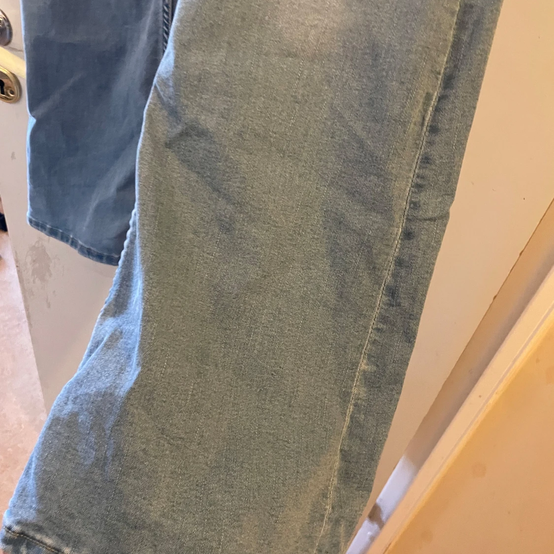 Ljusblå jeansbyxor från 157 - 1