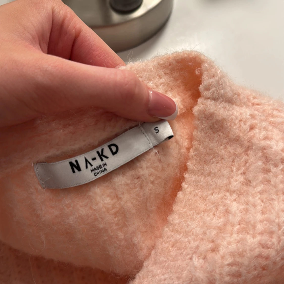 Rosa stickad kofta från NA-KD - 1