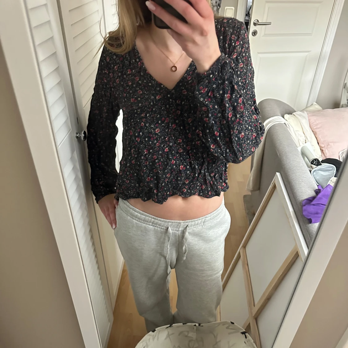 Blommig blus från Pull&Bear