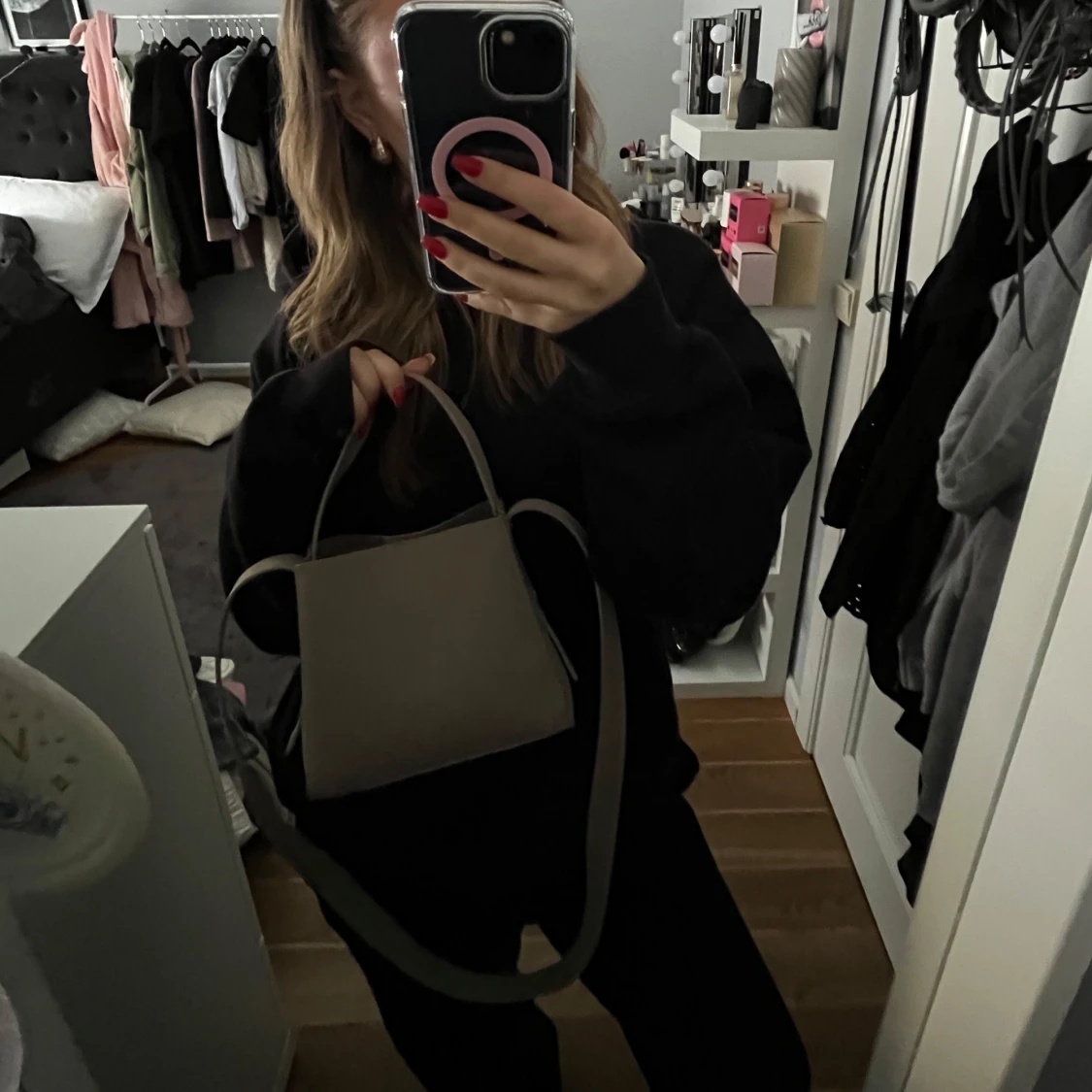 Beige handväska - 2