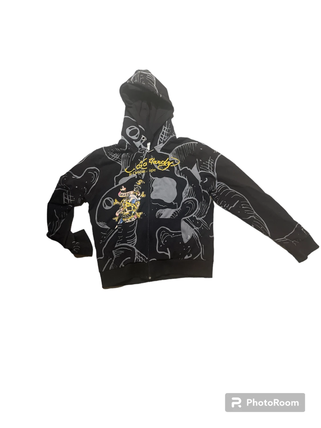 ed hardy zip