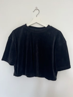 Velour topp - En svart croppad topp i velour. Riktigt snygg men använder tyvärr inte längre. 
