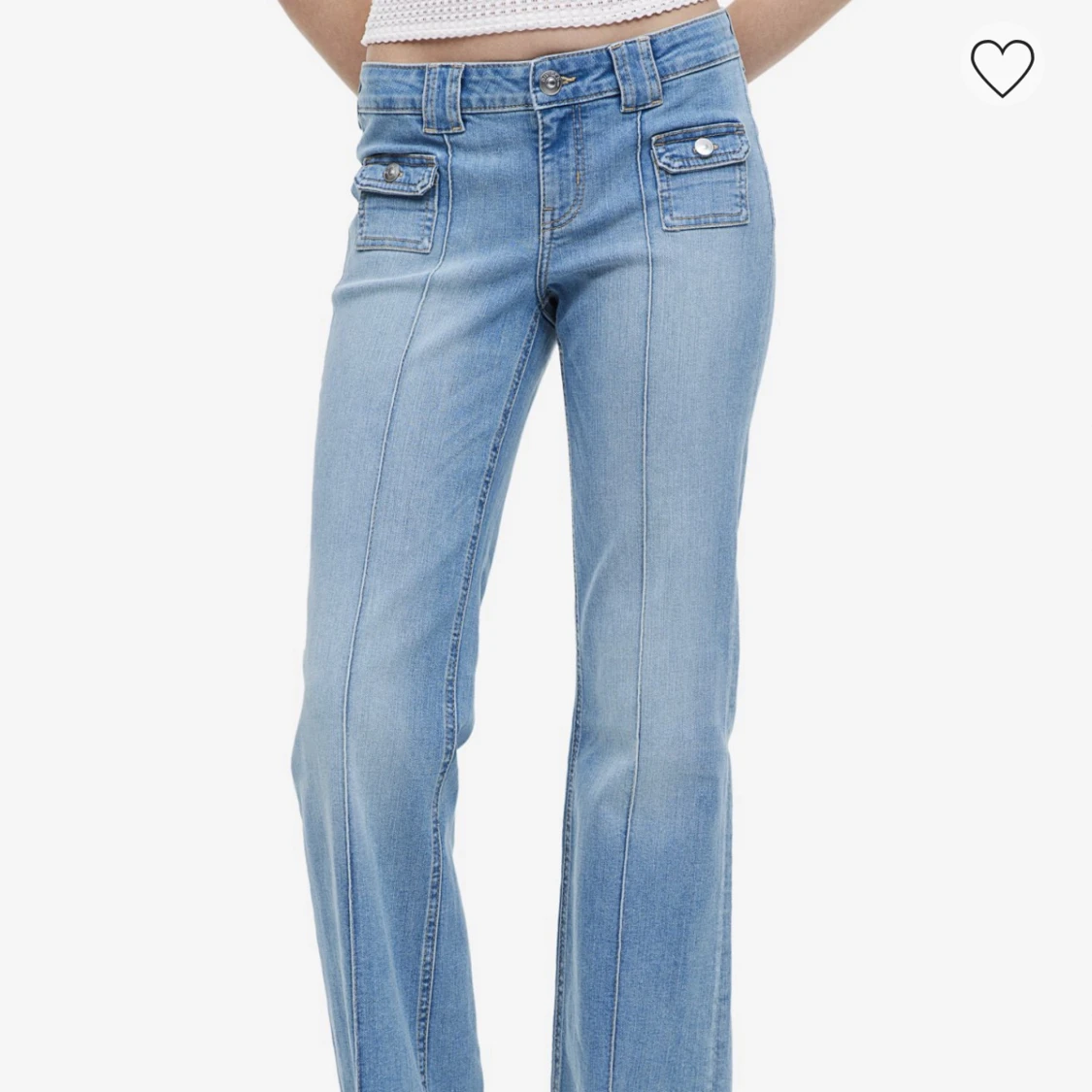 Lågmidjade bootcut jeans hm