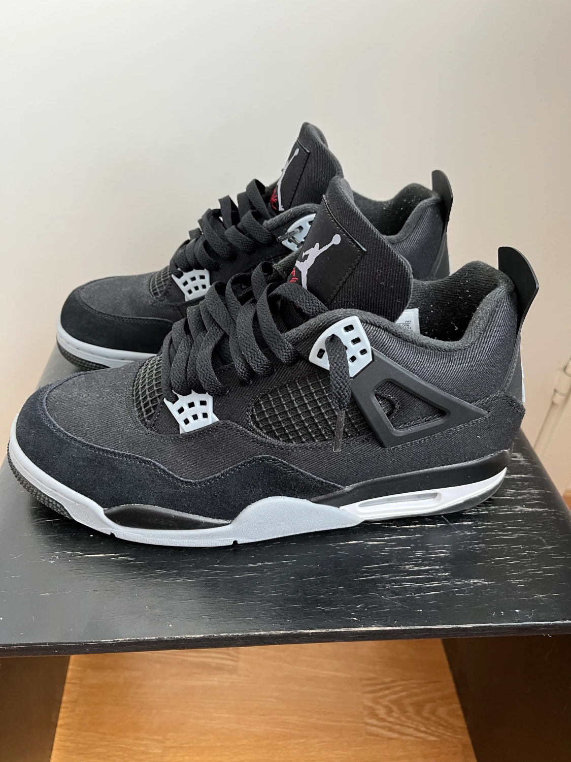 Air Jordan 4 Black Canvas - 90