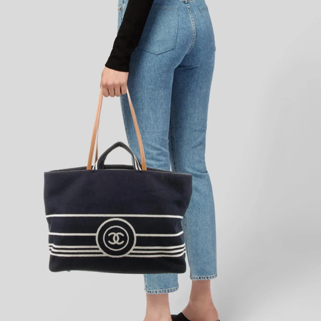 Chanel CC Shopping Tote Denim